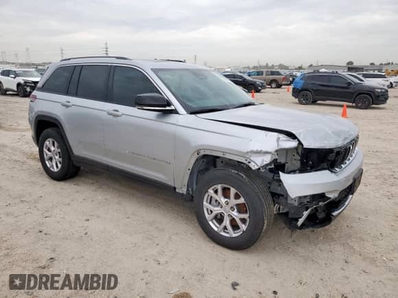 2022 Jeep Grand Cherokee Limited z VIN 1C4RJGBG1N8570458, wystawiony jako Copart lot #65587915 z przebiegiem 16 134 mil mil oraz Szkoda całkowita • Salvage title. Historia ofert i sprzedaży dostępna na DreamBid. Obrazek 4.