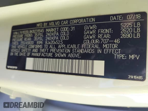 ✅ 2019 Volvo XC60 Inscription • VIN: LYV102DL8KB231545 • Лот: 41327800. Опубликован ранее на IAAI с пробегом 81 636 миль. Бесплатный доступ к архиву аукционных продаж из США и подробный отчёт об истории автомобиля на DreamBid. Изображение 9.