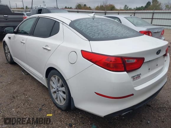 ✅ 2015 Kia Optima LX • VIN: KNAGM4A78F5620674 • Lot: 43831135. Listed on IAAI with 162,051 mi. Free auction sales archive from the USA and detailed vehicle history report at DreamBid. Image 3.