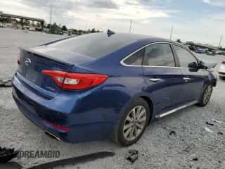 2017 Hyundai Sonata Limited with VIN 5NPE34AF4HH584523, listed as a Copart auction lot 80478675 with 89,567 mi miles and Non repairable. Bid and sale history available at DreamBid. Image 3.