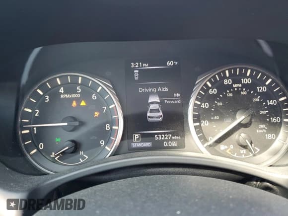 ✅ 2020 Infiniti Q50 Edition 30 • VIN: JN1EV7AP6LM207777 • Lot: 49068035. Listed on Copart with 53,227 mi. Free auction sales archive from the USA and detailed vehicle history report at DreamBid. Image 9.