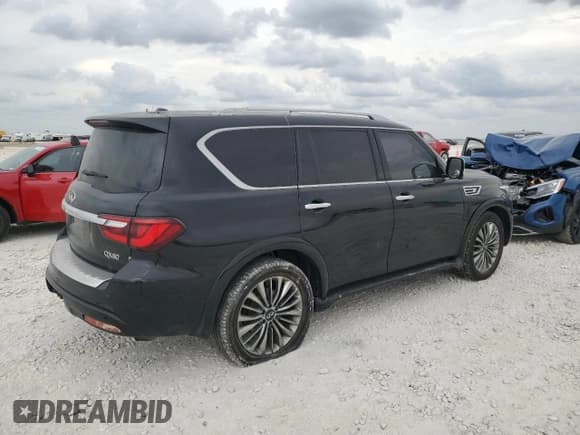 ✅ 2018 Infiniti QX80 • VIN: JN8AZ2NFXJ9660017 • Lot: 87062335. Wystawiony na Copart z przebiegiem Nie podano. Bezpłatny archiwum sprzedaży aukcyjnych z USA i szczegółowy raport historii pojazdu na DreamBid. Zdjęcie 3.