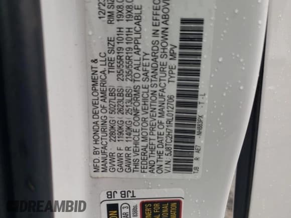 ✅ 2024 Acura RDX Advance • VIN: 5J8TC2H71RL012706 • Лот: 85763545. Опубликован ранее на Copart с пробегом 14 674 миль. Бесплатный доступ к архиву аукционных продаж из США и подробный отчёт об истории автомобиля на DreamBid. Изображение 13.