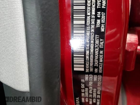 ✅ 2020 Alfa Romeo Stelvio Sport • VIN: ZASPAKAN3L7C88777 • Лот: 59322774. Опубликован ранее на Copart с пробегом 43 281 миль. Бесплатный доступ к архиву аукционных продаж из США и подробный отчёт об истории автомобиля на DreamBid. Изображение 14.