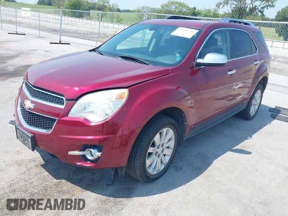 2010 Chevrolet Equinox 2LT z VIN 2CNFLNEY6A6216100, wystawiony jako IAAI lot #42949299 z przebiegiem 166 209 mil mil oraz . Historia ofert i sprzedaży dostępna na DreamBid. Obrazek 2.