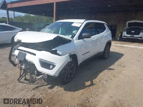 ✅ 2021 Jeep Compass 80th Anniversary • VIN: 3C4NJDEBXMT537407 • Lot: 42928399. Listed on IAAI with 45,610 mi. Free auction sales archive from the USA and detailed vehicle history report at DreamBid. Image 2.