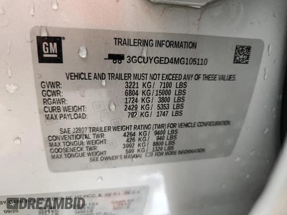 ✅ 2021 Chevrolet Silverado 1500 LTZ • VIN: 3GCUYGED4MG105110 • Lot: 85431805. Wystawiony na Copart z przebiegiem 122 583 mil. Bezpłatny archiwum sprzedaży aukcyjnych z USA i szczegółowy raport historii pojazdu na DreamBid. Zdjęcie 13.