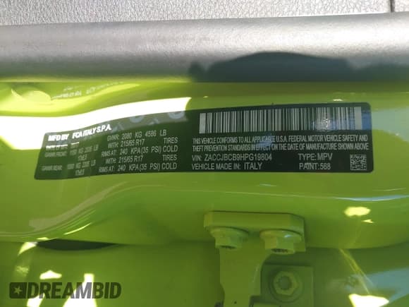 ✅ 2017 Jeep Renegade Trailhawk • VIN: ZACCJBCB9HPG19804 • Лот: 43606137. Опубликован ранее на IAAI с пробегом 74 710 миль. Бесплатный доступ к архиву аукционных продаж из США и подробный отчёт об истории автомобиля на DreamBid. Изображение 9.