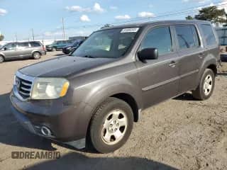 2013 Honda Pilot LX with VIN 5FNYF3H23DB044591, listed as a Copart auction lot 81680345 with 192,470 mi miles and Salvage title. Bid and sale history available at DreamBid. Image 1.