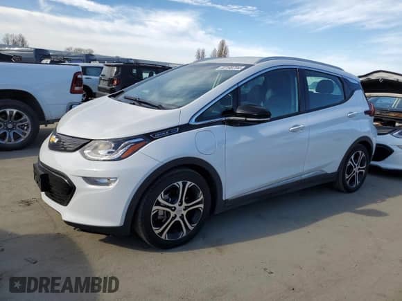 2021 Chevrolet Bolt EV Premier with VIN 1G1FZ6S01M4107923, listed as a Copart auction lot 40198794 with 29,081 mi miles and . Bid and sale history available at DreamBid. Image 1.