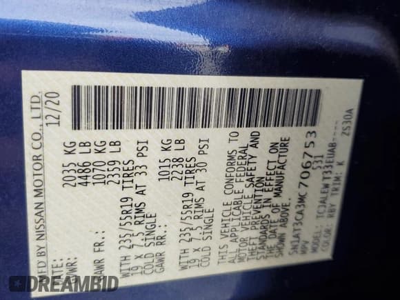 ✅ 2021 Nissan Rogue SL • VIN: 5N1AT3CA3MC706753 • Lot: 85547055. Wystawiony na Copart z przebiegiem 124 045 mil. Bezpłatny archiwum sprzedaży aukcyjnych z USA i szczegółowy raport historii pojazdu na DreamBid. Zdjęcie 13.