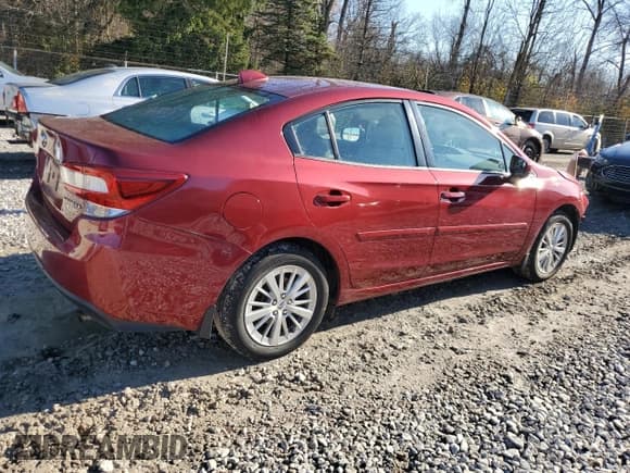 ✅ 2017 Subaru Impreza Premium • VIN: 4S3GKAD64H3605646 • Lot: 92233645. Listed on Copart with 30,564 mi. Free auction sales archive from the USA and detailed vehicle history report at DreamBid. Image 3.