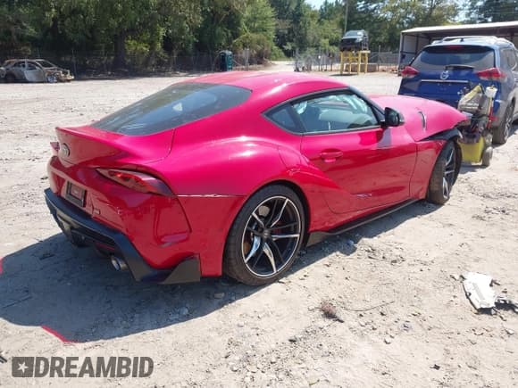 ✅ 2022 Toyota Supra 3.0 • VIN: WZ1DB0C03NW048833 • Lot: 43168171. Listed on IAAI with Not provided. Free auction sales archive from the USA and detailed vehicle history report at DreamBid. Image 4.