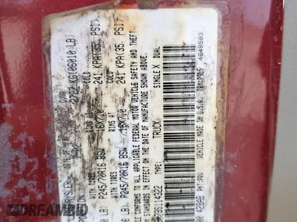 2003 Dodge Dakota SLT z VIN 1D7HL48X73S114322, wystawiony jako Copart lot #69361515 z przebiegiem 224 225 mil mil oraz Szkoda całkowita • Salvage title. Historia ofert i sprzedaży dostępna na DreamBid. Obrazek 12.