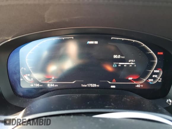 ✅ 2020 BMW M5 Competition • VIN: WBSJF0C09LCD44004 • Lot: 62983223. Wystawiony na Copart z przebiegiem 17 529 mil. Bezpłatny archiwum sprzedaży aukcyjnych z USA i szczegółowy raport historii pojazdu na DreamBid. Zdjęcie 9.