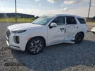 2021 Hyundai Palisade Calligraphy z VIN KM8R7DHE2MU205582, wystawiony jako Copart lot #70760265 z przebiegiem 49 821 mil mil oraz Szkoda całkowita • Salvage title. Historia ofert i sprzedaży dostępna na DreamBid. Obrazek 1.