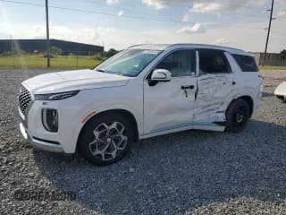 ✅ 2021 Hyundai Palisade Calligraphy • VIN: KM8R7DHE2MU205582 • Лот: 70760265. Опубликован ранее на Copart с пробегом 49 821 миль. Бесплатный доступ к архиву аукционных продаж из США и подробный отчёт об истории автомобиля на DreamBid. Изображение 1.