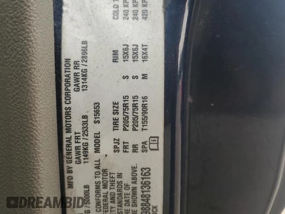 ✅ 2004 Chevrolet Colorado Z85 • VIN: 1GCCS198848136163 • Lot: 71897745. Wystawiony na Copart z przebiegiem 199 951 mil. Bezpłatny archiwum sprzedaży aukcyjnych z USA i szczegółowy raport historii pojazdu na DreamBid. Zdjęcie 12.