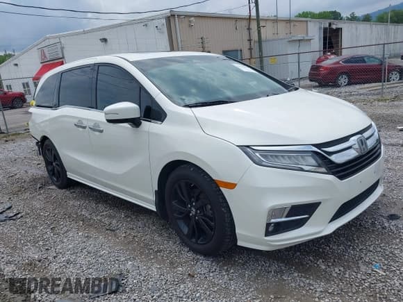 ✅ 2019 Honda Odyssey Elite • VIN: 5FNRL6H95KB104816 • Lot: 42232490. Listed on IAAI with 77,465 mi. Free auction sales archive from the USA and detailed vehicle history report at DreamBid. Image 1.