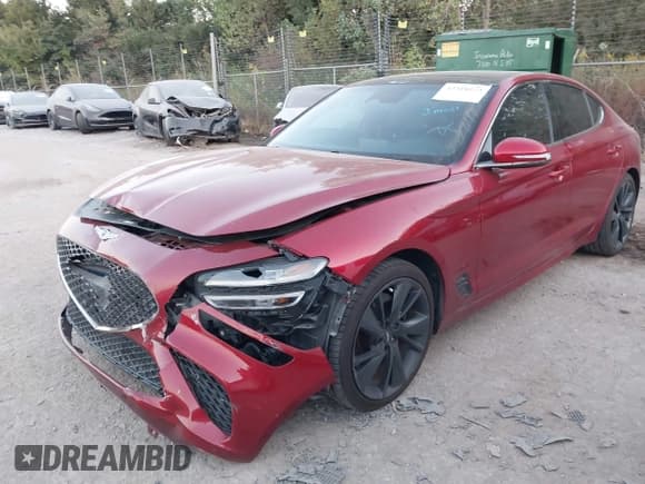 ✅ 2022 Genesis G70 3.3T • VIN: KMTG54TE8NU082060 • Lot: 43318573. Wystawiony na IAAI z przebiegiem 81 652 mil. Bezpłatny archiwum sprzedaży aukcyjnych z USA i szczegółowy raport historii pojazdu na DreamBid. Zdjęcie 2.