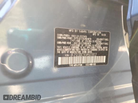 ✅ 2025 Subaru Forester Premium • VIN: JF2SLDDC9SH501812 • Lot: 87012725. Listed on Copart with 5,219 mi. Free auction sales archive from the USA and detailed vehicle history report at DreamBid. Image 13.