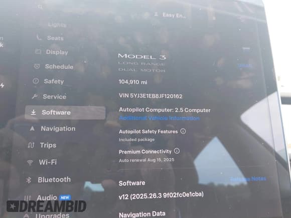 ✅ 2018 Tesla Model 3 Long Range Battery • VIN: 5YJ3E1EB8JF120162 • Лот: 42902565. Опубликован ранее на IAAI с пробегом 104 910 миль. Бесплатный доступ к архиву аукционных продаж из США и подробный отчёт об истории автомобиля на DreamBid. Изображение 17.