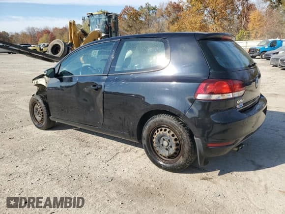 ✅ 2012 Volkswagen Golf • VIN: WVWAB7AJ7CW019757 • Lot: 76489644. Listed on Copart with 108,383 mi. Free auction sales archive from the USA and detailed vehicle history report at DreamBid. Image 2.