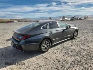 2022 Hyundai Sonata Blue z VIN KMHL24JJ4NA038589, wystawiony jako Copart lot #71921895 z przebiegiem 40 619 mil mil oraz Szkoda całkowita • Salvage title. Historia ofert i sprzedaży dostępna na DreamBid. Obrazek 3.