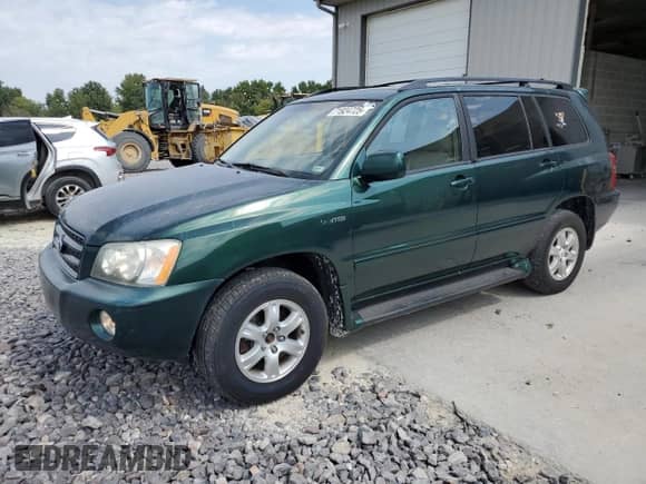 2002 Toyota Highlander with VIN JTEHF21A120050215, listed as a Copart auction lot 71924725 with 307,370 mi miles and Salvage title. Bid and sale history available at DreamBid. Image 1.