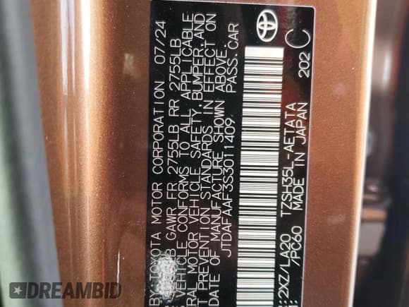 ✅ 2025 Toyota Crown Platinum • VIN: JTDAFAAF3S3011409 • Лот: 44185645. Опубликован ранее на Copart с пробегом 2 336 миль. Бесплатный доступ к архиву аукционных продаж из США и подробный отчёт об истории автомобиля на DreamBid. Изображение 14.