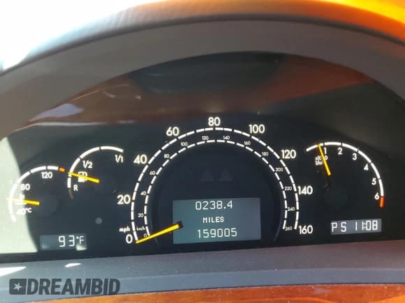 ✅ 2005 Mercedes-Benz S 430 • VIN: WDBNG83J25A459907 • Lot: 59967425. Listed on Copart with 159,005 mi. Free auction sales archive from the USA and detailed vehicle history report at DreamBid. Image 9.