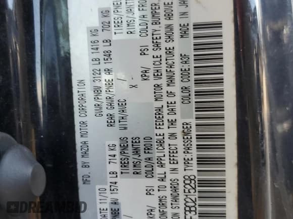 ✅ 2011 Mazda MX-5 Miata Touring • VIN: JM1NC2MF3B0215298 • Лот: 74753014. Опубликован ранее на Copart с пробегом 79 398 миль. Бесплатный доступ к архиву аукционных продаж из США и подробный отчёт об истории автомобиля на DreamBid. Изображение 13.