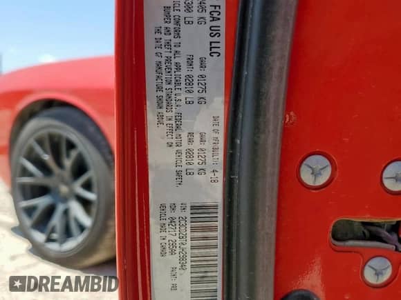 2018 Dodge Challenger R/T with VIN 2C3CDZBT0JH298340, listed as a Copart auction lot 64879895 with 85,449 mi miles and Clean title. Bid and sale history available at DreamBid. Image 13.