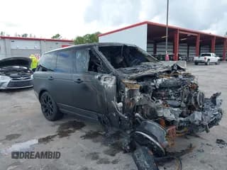✅ 2018 Land Rover Range Rover • VIN: SALGS2RE2JA391496 • Lot: 41350900. Listed on IAAI with Not provided. Free auction sales archive from the USA and detailed vehicle history report at DreamBid. Image 1.