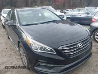 ✅ 2015 Hyundai Sonata Sport • VIN: 5NPE34AF2FH086348 • Lot: 43635828. Listed on IAAI with 148,755 mi. Free auction sales archive from the USA and detailed vehicle history report at DreamBid. Image 1.