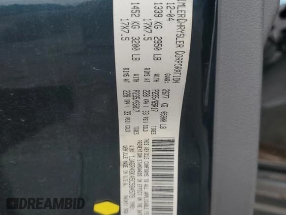 ✅ 2005 Jeep Grand Cherokee Laredo • VIN: 1J4GR48K45C584579 • Lot: 84462675. Listed on Copart with 156,306 mi. Free auction sales archive from the USA and detailed vehicle history report at DreamBid. Image 13.