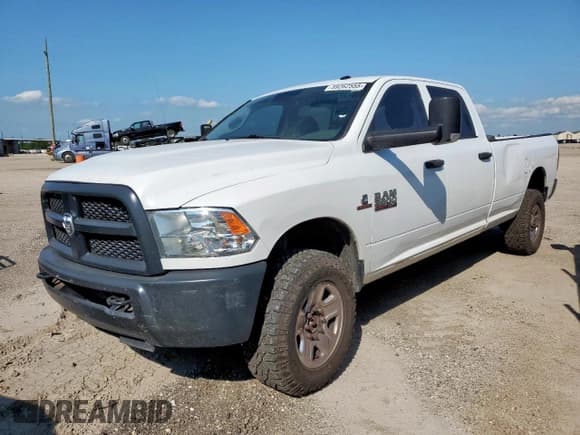 ✅ 2018 Ram 2500 Tradesman • VIN: 3C6UR5HLXJG364742 • Lot: 59262555. Listed on Copart with Not provided. Free auction sales archive from the USA and detailed vehicle history report at DreamBid. Image 1.