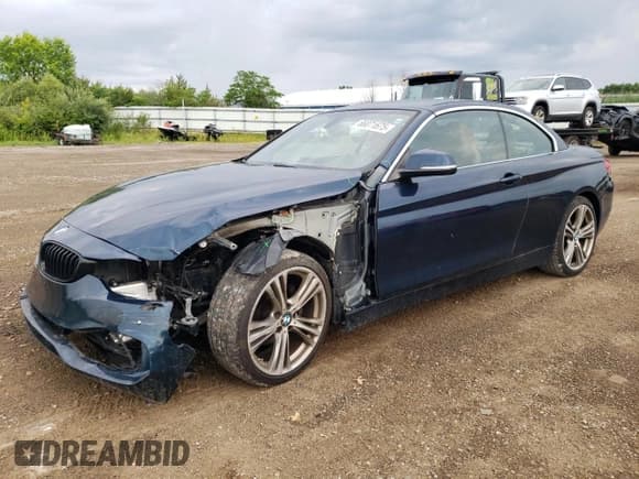 ✅ 2017 BMW 4 Series 430i xDrive • VIN: WBA4U9C51H5D44047 • Лот: 66071675. Опубликован ранее на Copart с пробегом 106 579 миль. Бесплатный доступ к архиву аукционных продаж из США и подробный отчёт об истории автомобиля на DreamBid. Изображение 1.