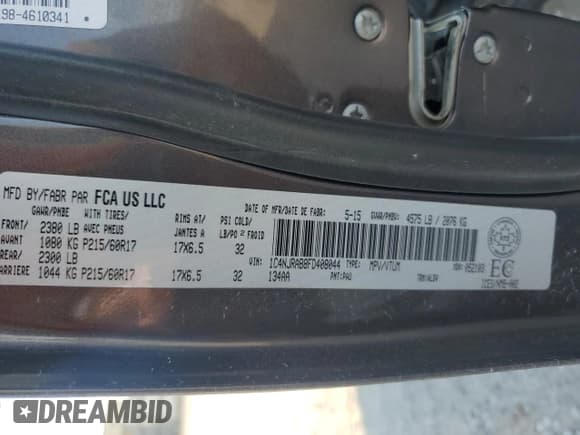 ✅ 2015 Jeep Patriot Altitude • VIN: 1C4NJRAB8FD408044 • Лот: 61175315. Опубликован ранее на Copart с пробегом 161 714 миль. Бесплатный доступ к архиву аукционных продаж из США и подробный отчёт об истории автомобиля на DreamBid. Изображение 12.