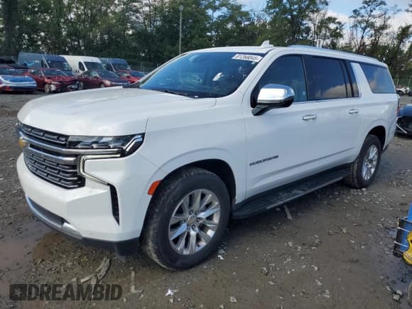 ✅ 2023 Chevrolet Suburban Premier • VIN: 1GNSCFKD7PR462118 • Lot: 81268045. Wystawiony na Copart z przebiegiem 62 560 mil. Bezpłatny archiwum sprzedaży aukcyjnych z USA i szczegółowy raport historii pojazdu na DreamBid. Zdjęcie 1.