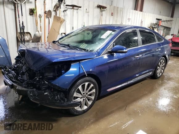 ✅ 2017 Hyundai Sonata Sport • VIN: 5NPE34AF1HH555299 • Lot: 67847272. Listed on Copart with 85,308 mi. Free auction sales archive from the USA and detailed vehicle history report at DreamBid. Image 1.