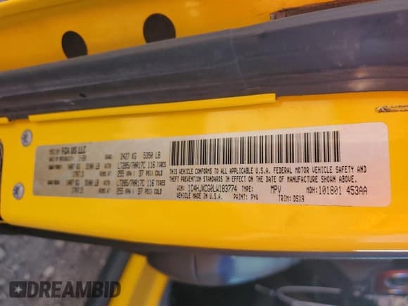 ✅ 2020 Jeep Wrangler Rubicon • VIN: 1C4HJXCG0LW183774 • Lot: 82626324. Listed on Copart with Not provided. Free auction sales archive from the USA and detailed vehicle history report at DreamBid. Image 12.