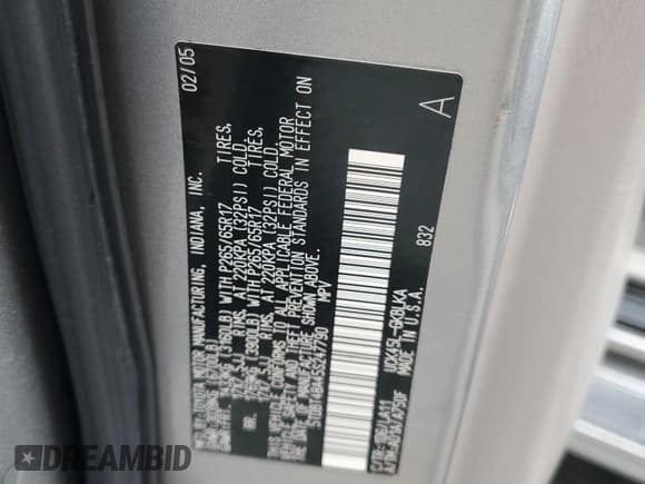 ✅ 2005 Toyota Sequoia Limited • VIN: 5TDBT48A45S247790 • Лот: 80122975. Опубликован ранее на Copart с пробегом Не указан. Бесплатный доступ к архиву аукционных продаж из США и подробный отчёт об истории автомобиля на DreamBid. Изображение 13.