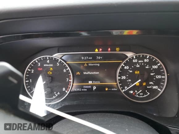 ✅ 2022 Nissan Pathfinder SV • VIN: 5N1DR3BA1NC230369 • Lot: 72092385. Listed on Copart with 74,392 mi. Free auction sales archive from the USA and detailed vehicle history report at DreamBid. Image 9.