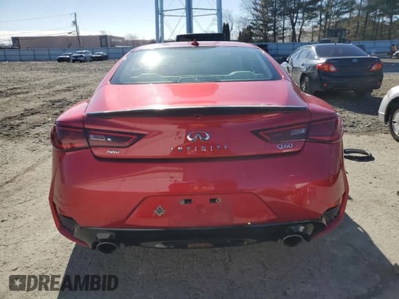 ✅ 2017 Infiniti Q60 Red Sport 400 • VIN: JN1FV7EL8HM702159 • Lot: 49313645. Listed on Copart with 104,807 mi. Free auction sales archive from the USA and detailed vehicle history report at DreamBid. Image 6.