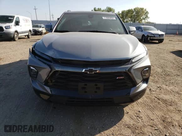 2023 Chevrolet Blazer RS with VIN 3GNKBKRS8PS219768, listed as a Copart auction lot 71085094 with 13,853 mi miles and Salvage title. Bid and sale history available at DreamBid. Image 5.