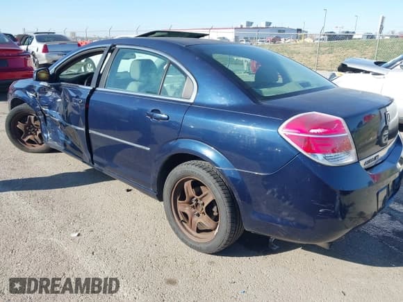 ✅ 2008 Saturn Aura XE • VIN: 1G8ZS57B38F242158 • Lot: 43606220. Listed on IAAI with 221,850 mi. Free auction sales archive from the USA and detailed vehicle history report at DreamBid. Image 3.