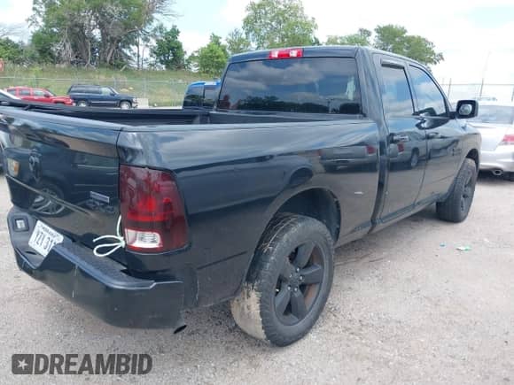 2019 Ram 1500 Tradesman with VIN 1C6RR7FG7KS544052, listed as a IAAI auction lot 42756574 with 93,382 mi miles and . Bid and sale history available at DreamBid. Image 4.