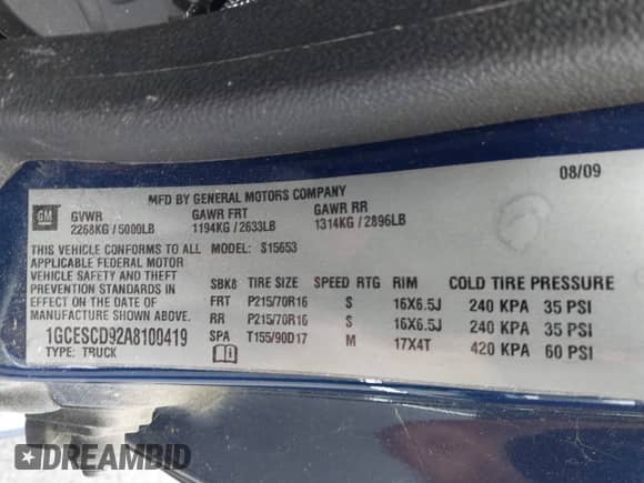 2010 Chevrolet Colorado 1LT с VIN 1GCESCD92A8100419, выставлен на аукционе IAAI как лот 42912654 с пробегом 64 314 миль миль и . История ставок и продаж доступна на DreamBid. Изображение 9.