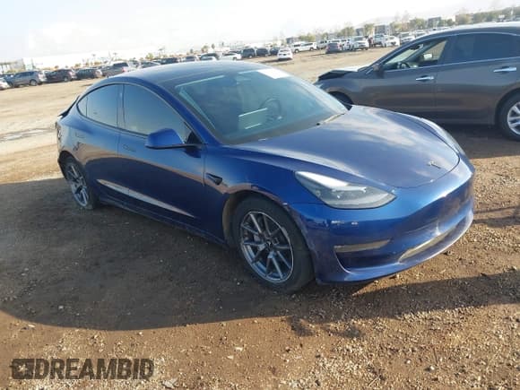 ✅ 2022 Tesla Model 3 Long Range • VIN: 5YJ3E1EB5NF152217 • Lot: 41444283. Listed on IAAI with 70,087 mi. Free auction sales archive from the USA and detailed vehicle history report at DreamBid. Image 1.